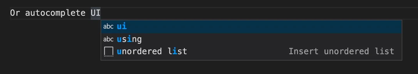 vscode-autocomplete